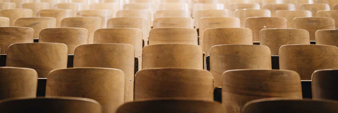 Chairs in a conference hall